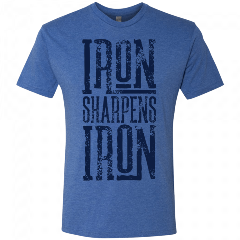 ISI - Adult T - Iron Sharpens Iron Logo Blue - Iron Sharpens Iron